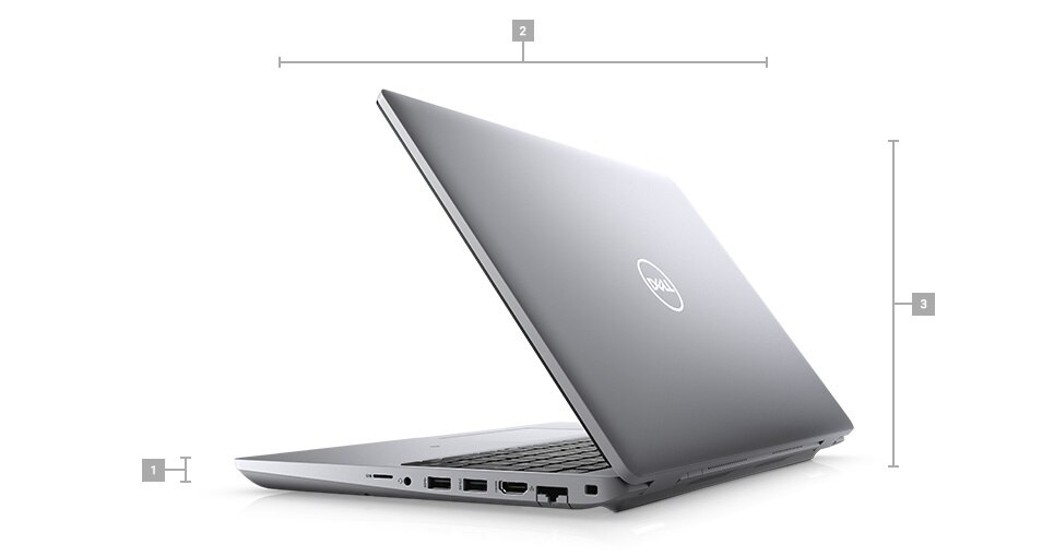 Laptop Dell Precision 3561 Mobile Workstation Core i5-11400H 16GB SSD 512GB 15.6 inch FHD NVIDIA T600 Windows 10 Pro - hình số 3