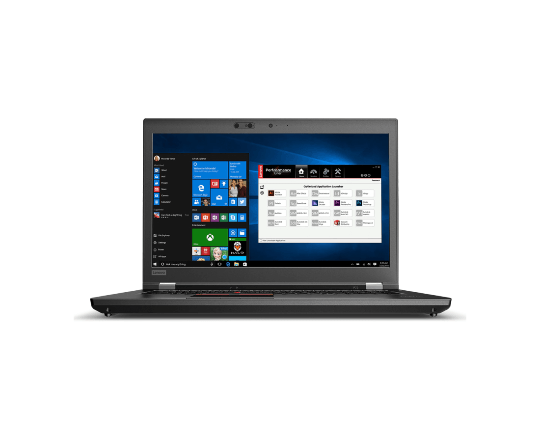 Lenovo ThinkPad P72, CPU: Core™ i7-8850H, RAM: 16 GB, Ổ cứng: SSD 512GB+1TB HDD, Độ phân giải : UHD, Card đồ họa: NVIDIA Quadro P3200 - hình số 
