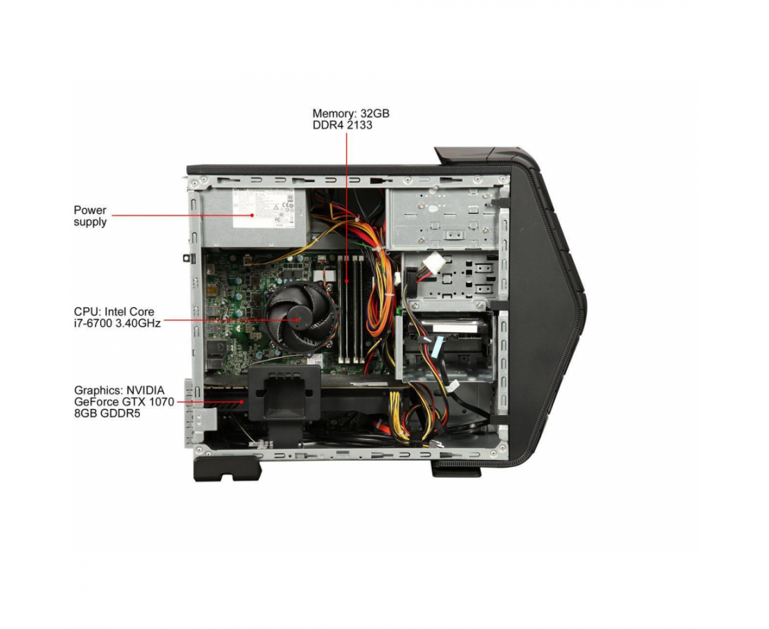 Acer Desktop PC Predator AG3-710-UC11 - hình số , 5 image