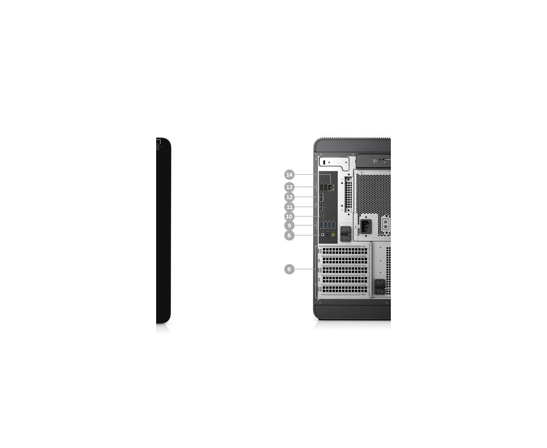 DELL XPS Tower 8920 CHASSIS ONLY i7 7700 24GB SSD 256GB+1TB HDD AMD RX-480 8GB