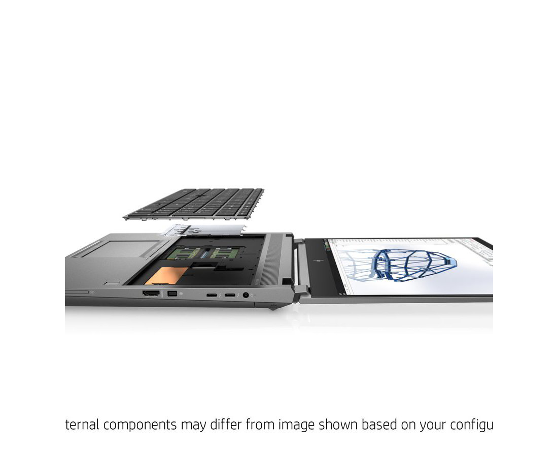 HP ZBook Fury 15 G7, CPU: Core™ i7-10850H, RAM: 32 GB, Ổ cứng: SSD M.2 512GB, Độ phân giải : Full HD (1920 x 1080), Card đồ họa: NVIDIA Quadro T2000 - hình số , 11 image