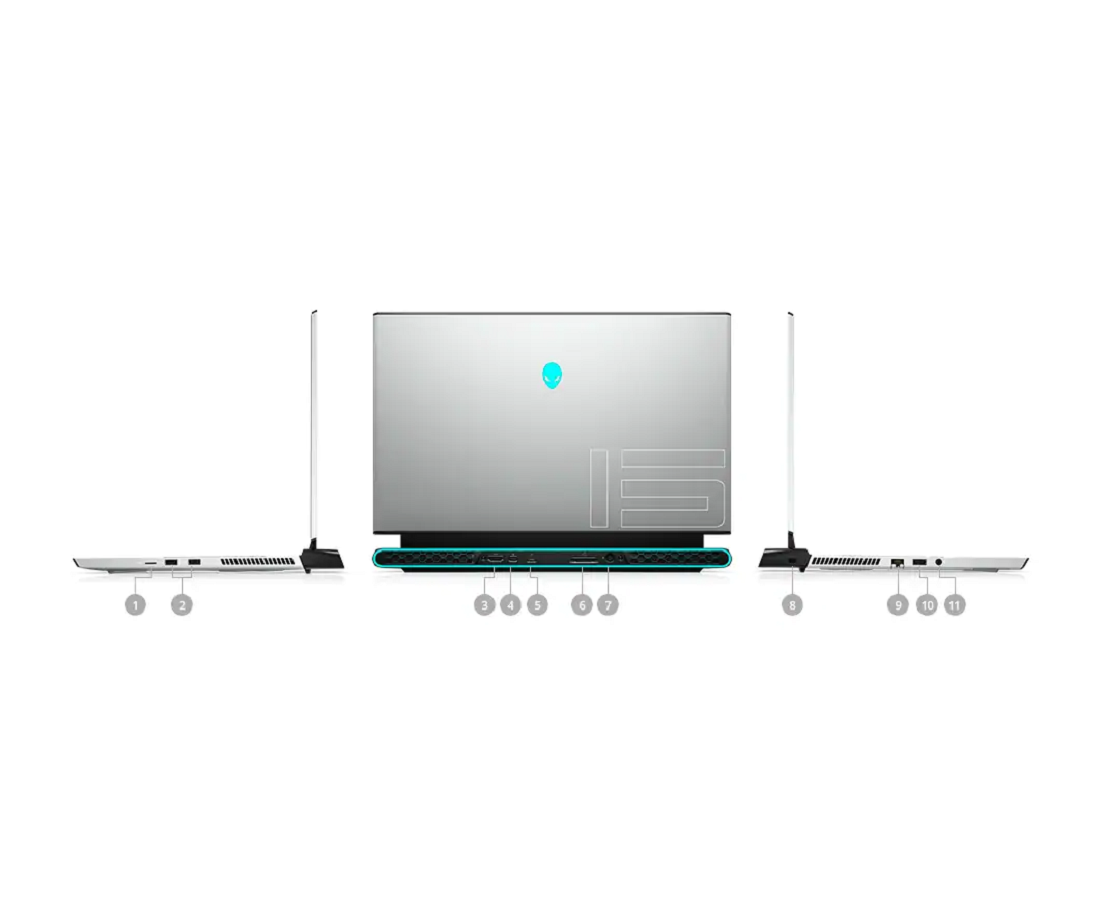 Alienware M15 R3 2020, CPU: Core™ i7-10750H, RAM: RAM 16 GB, Ổ cứng: SSD 256GB, Độ phân giải : Full HD, Card đồ họa: NVIDIA GeForce GTX 1660Ti - hình số , 9 image