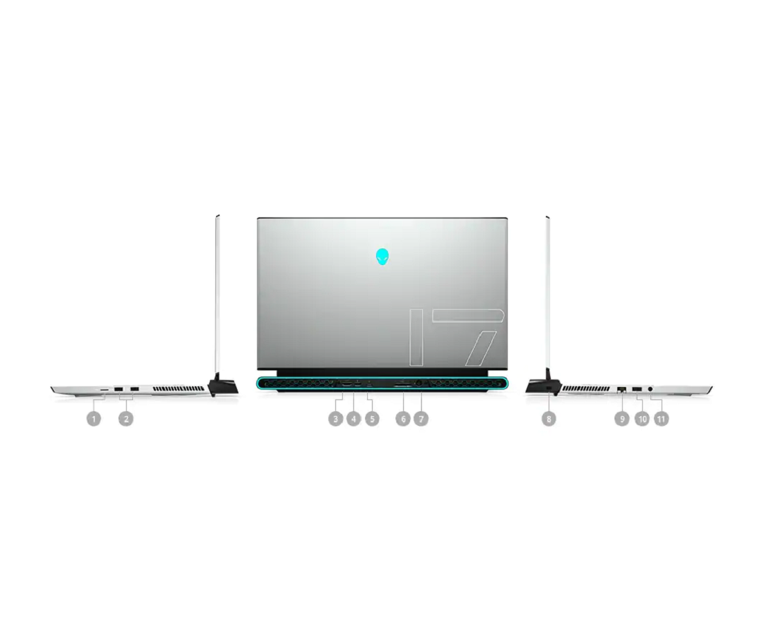 Alienware M17 R3, CPU: Core i7-10750H, RAM: RAM 16 GB, Ổ cứng: SSD 512GB, Độ phân giải : Full HD, Card đồ họa: NVIDIA GeForce RTX 2060 - hình số , 9 image