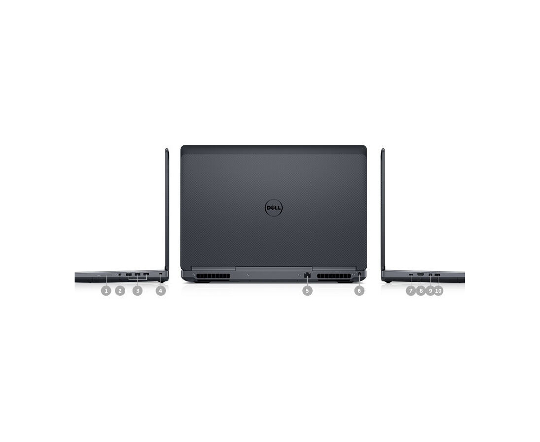 Dell Precision 7720, CPU: Core i7 7820HQ, RAM: RAM 32 GB, Ổ cứng: SSD 512GB, Độ phân giải : Full HD, Card đồ họa: NVIDIA Quadro P3000 - hình số , 6 image