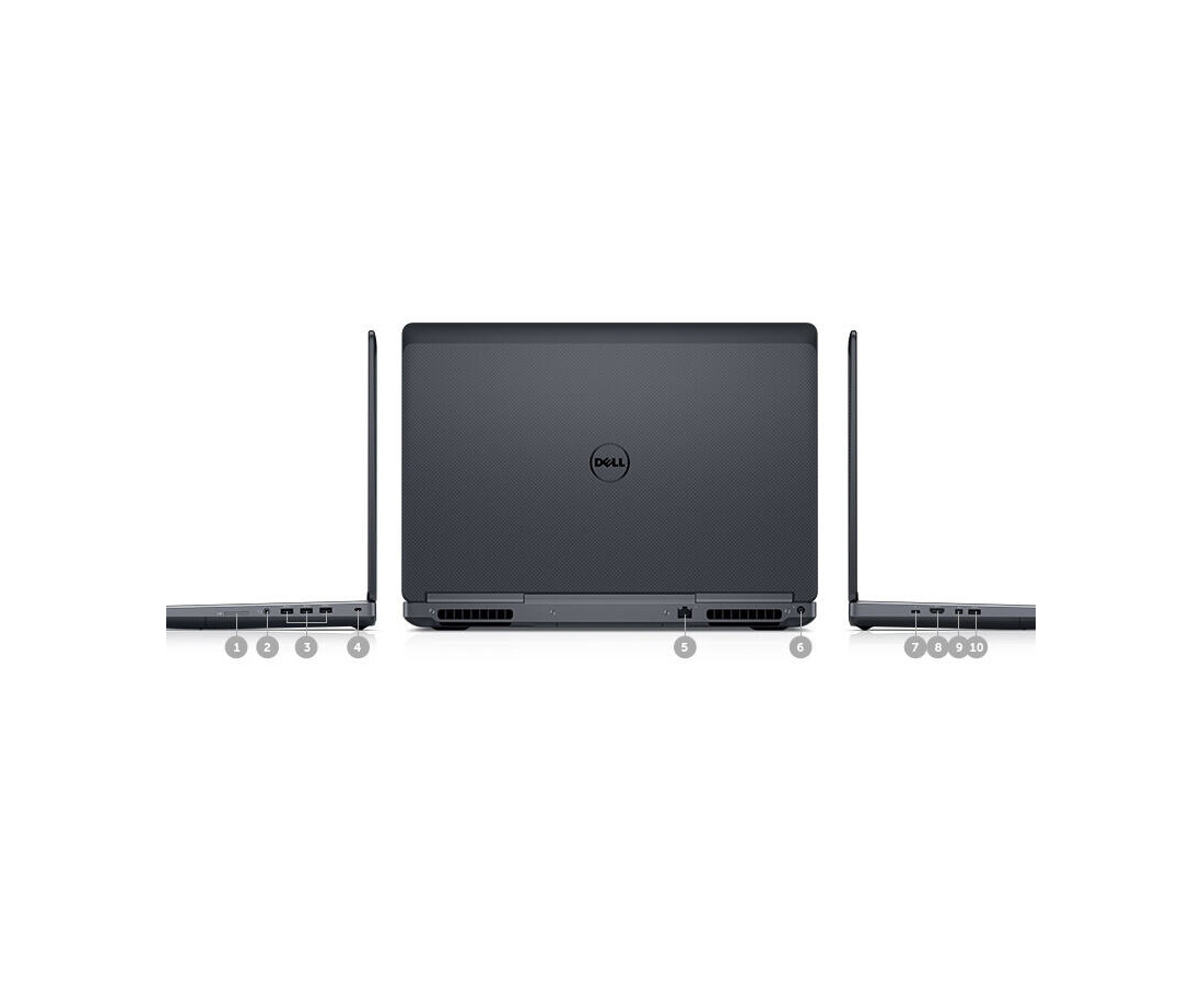 Dell Precision 7720, CPU: Core™ i7-7820HQ, RAM: 32 GB, Ổ cứng: SSD M.2 512GB, Độ phân giải : Full HD (1920 x 1080), Card đồ họa: NVIDIA Quadro P3000 - hình số , 6 image