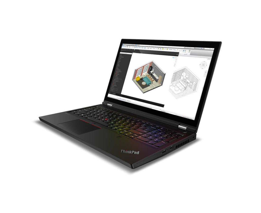 Lenovo ThinkPad P15, CPU: Core™ i7-10850H, RAM: 16 GB, Ổ cứng: SSD M.2 512GB, Độ phân giải : Full HD (1920 x 1080), Card đồ họa: NVIDIA Quadro T1000 - hình số , 3 image