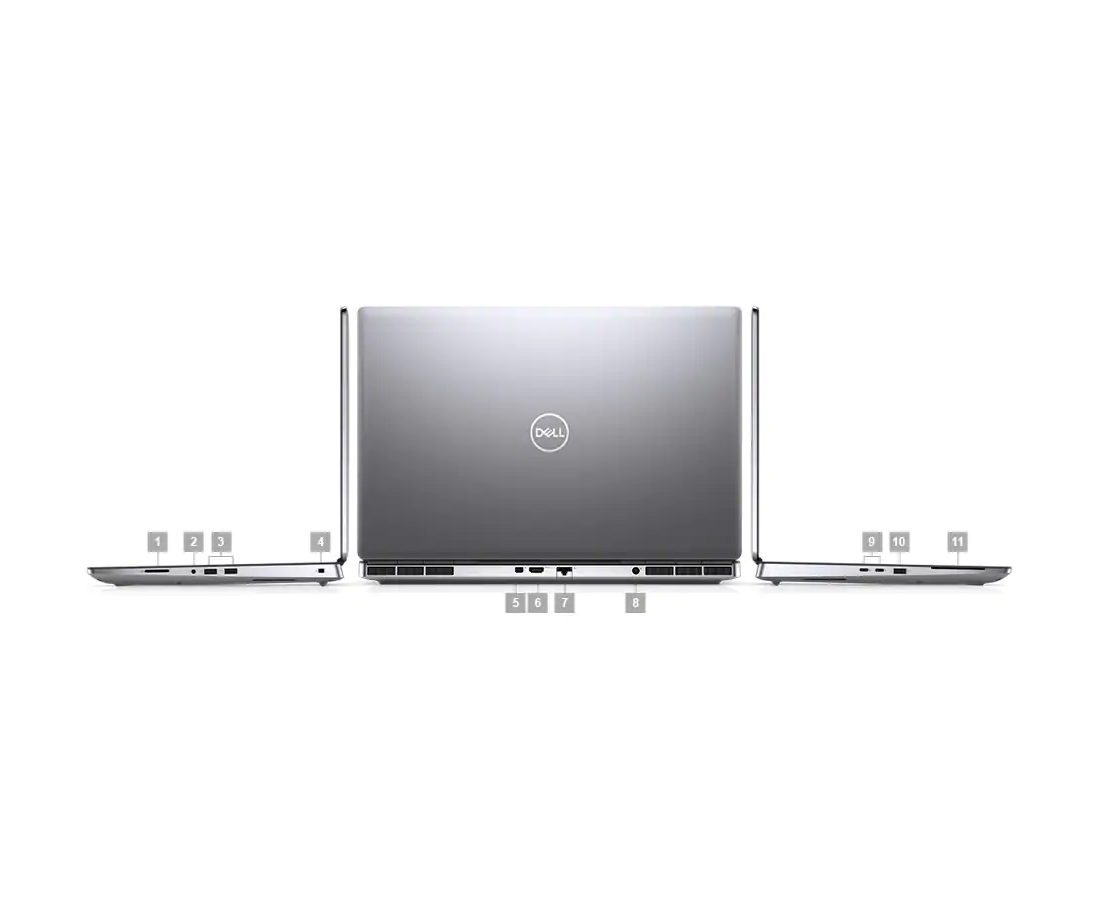 Dell Precision 7750, CPU: Core Processor i7-10850H, RAM: RAM 16 GB, Ổ cứng: SSD 512GB, Độ phân giải : Full HD, Card đồ họa: NVIDIA Quadro RTX 3000 - hình số , 6 image