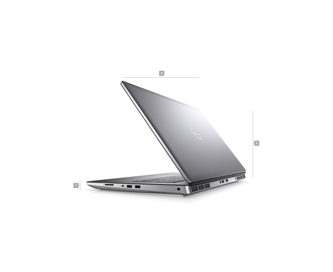 Dell Precision 7750, CPU: Core Processor i7-10850H, RAM: RAM 16 GB, Ổ cứng: SSD 512GB, Độ phân giải : Full HD, Card đồ họa: NVIDIA Quadro RTX 4000 - hình số , 5 image