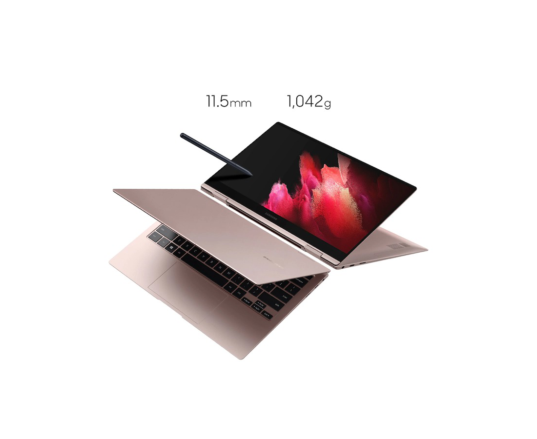 Samsung Galaxy Book Pro 360 13.3 inch, CPU: Core™ i7-1165G7, RAM: 16 GB, Ổ cứng: SSD M.2 512GB, Độ phân giải : Full HD Touch, Card đồ họa: Intel Iris Xe Graphics, Màu sắc: Mystic Bronze - hình số , 3 image