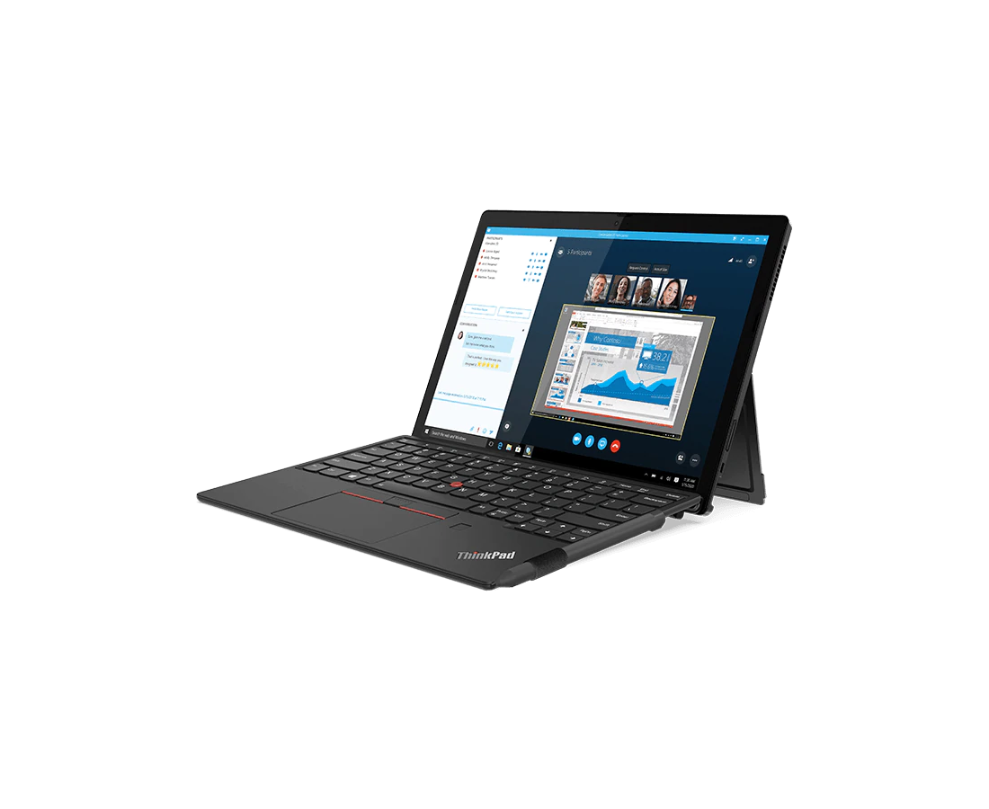 Lenovo ThinkPad X12 Detachable, CPU: Core i7 - 1160G7, RAM: 16 GB, Ổ cứng: SSD M.2 512GB, Độ phân giải: FHD+, Card đồ họa: Intel Iris Xe Graphics, Màu sắc: Black - hình số , 3 image