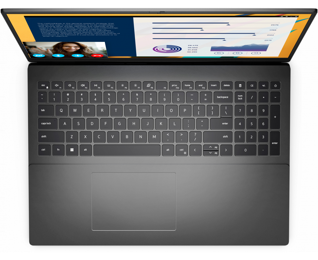 Dell Vostro 5620, CPU: Core i7 - 1260P, RAM: RAM 16GB, Ổ cứng: SSD 512GB, Độ phân giải: FHD+, Card đồ họa: Intel Iris Xe Graphics, Màu sắc: Titan Gray - hình số , 2 image