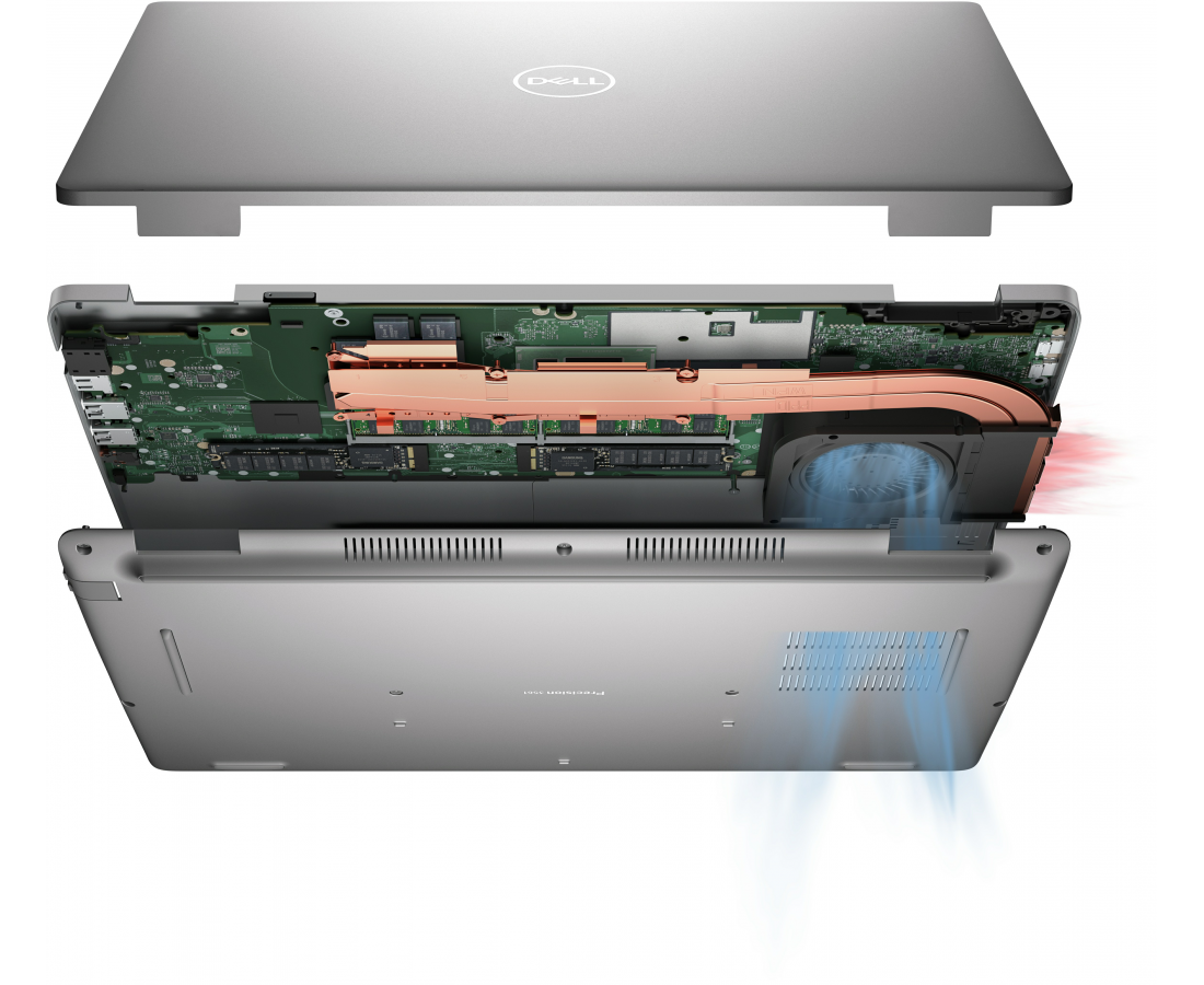 Dell Latitude 5531 , CPU: Core i5 - 12600H, RAM: RAM 16GB, Ổ cứng: SSD 512GB, Độ phân giải: FHD, Card đồ họa: Intel Iris Xe Graphics, Màu sắc: Dark Gray - hình số , 7 image