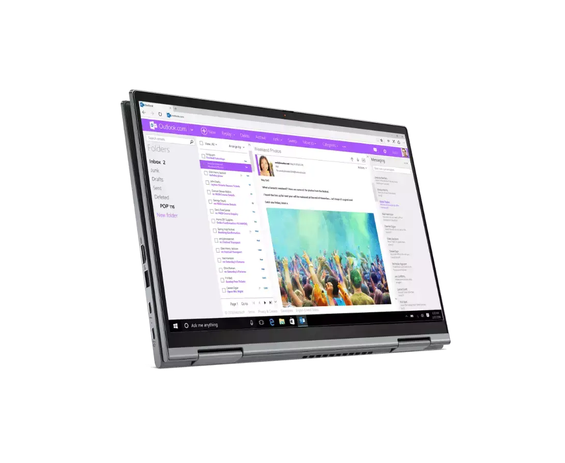 Lenovo ThinkPad X1 Yoga Gen 6 2-in-1, CPU: Core™ i7-1165G7, RAM: 16 GB, Ổ cứng: SSD M.2 1TB, Độ phân giải : Full HD Touch, Màu sắc: Iron Gray - hình số , 5 image
