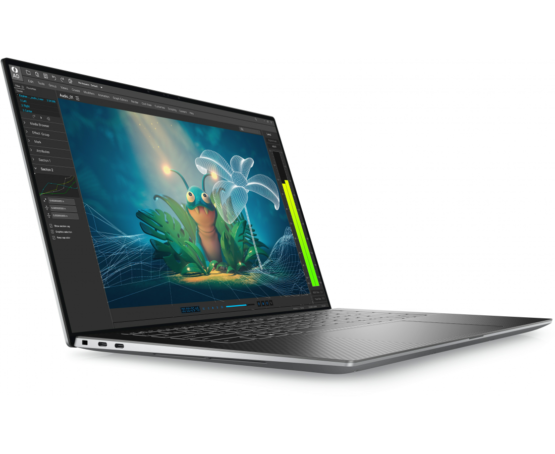 Dell Precision 5570, CPU: Core i7 - 12700H, RAM: 32GB, Ổ cứng: SSD M.2 512GB, Độ phân giải: FHD+, Card đồ họa: NVIDIA RTX A2000, Màu sắc: Dark Gray - hình số , 2 image