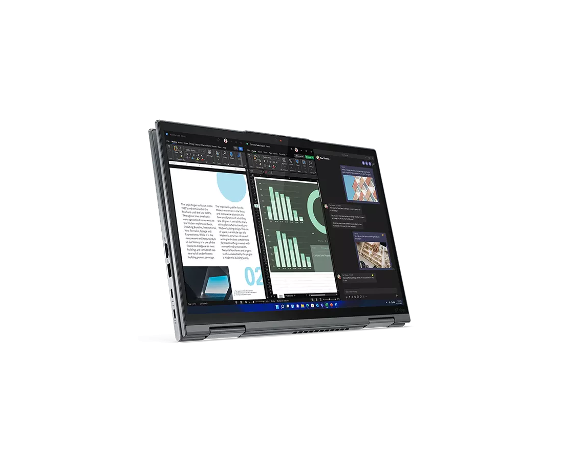 Lenovo ThinkPad X1 Yoga Gen 7, CPU: Core i7 - 1270P, RAM: 16 GB, Ổ cứng: SSD M.2 512GB, Độ phân giải : Full HD Touch, Card đồ họa: Intel Iris Xe Graphics, Màu sắc: Storm Grey - hình số , 4 image