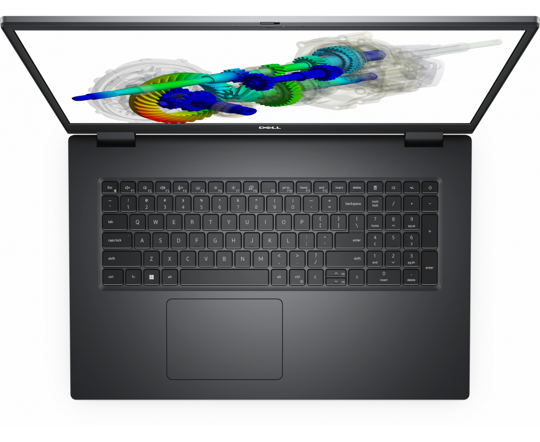 Dell Precision 7770, CPU: Core i7 - 12850HX, RAM: RAM 64GB, Ổ cứng: SSD 1TB, Độ phân giải: FHD, Card đồ họa: NVIDIA RTX A3000, Màu sắc: Grey - hình số , 3 image