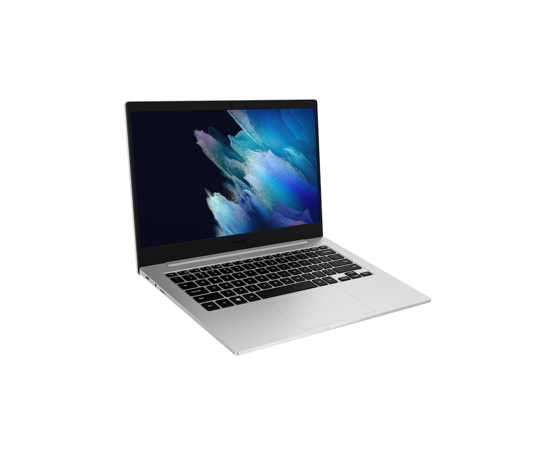 Samsung Galaxy Book Go, CPU: Snapdragon 7c Gen 2, RAM: RAM 4 GB, Ổ cứng: SSD 128GB, Độ phân giải : Full HD, Card đồ họa: Qualcomm Adreno, Storage Type: HDD 2.5-inch 5400 rpm, Màu sắc: Silver - hình số , 2 image