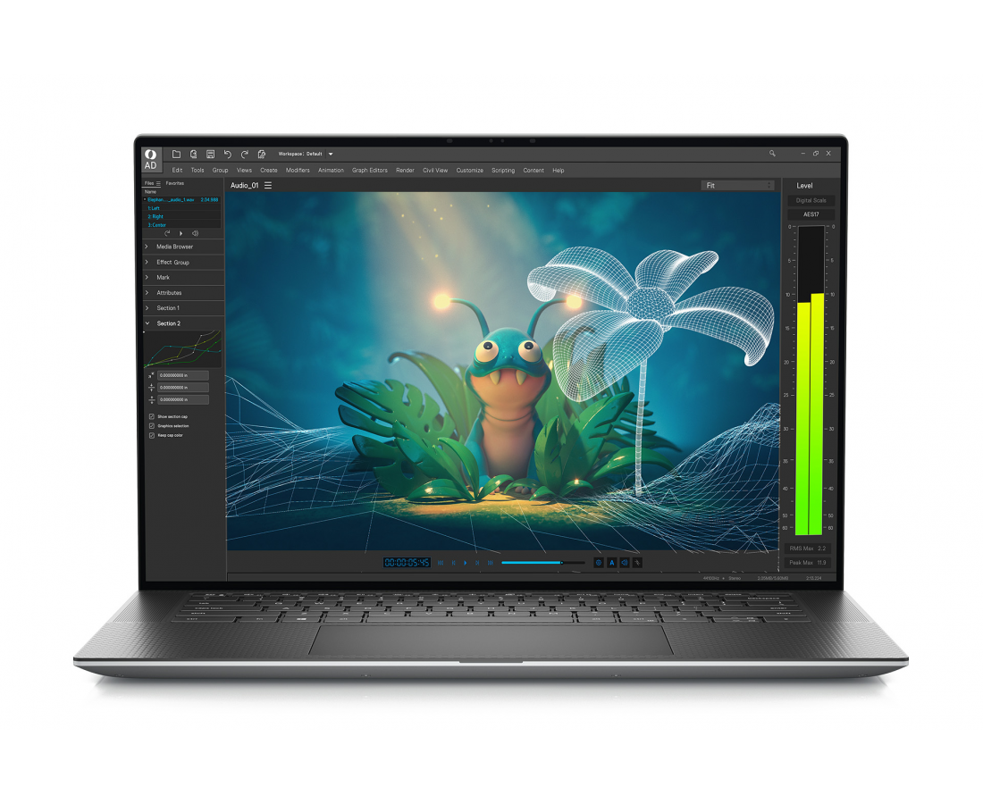 Dell Precision 5570, CPU: Core i9 - 12900H, RAM: RAM 32GB, Ổ cứng: SSD 1TB, Độ phân giải: FHD+, Card đồ họa: NVIDIA RTX A2000, Màu sắc: Dark Gray - hình số 