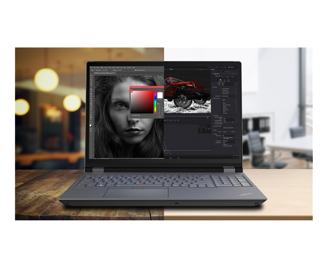 Lenovo ThinkPad P16 Gen 1, CPU: Core i7 - 12800HX, RAM: 16 GB, Ổ cứng: SSD M.2 512GB, Độ phân giải: FHD+, Card đồ họa: NVIDIA RTX A1000, Màu sắc: Storm Grey - hình số , 2 image