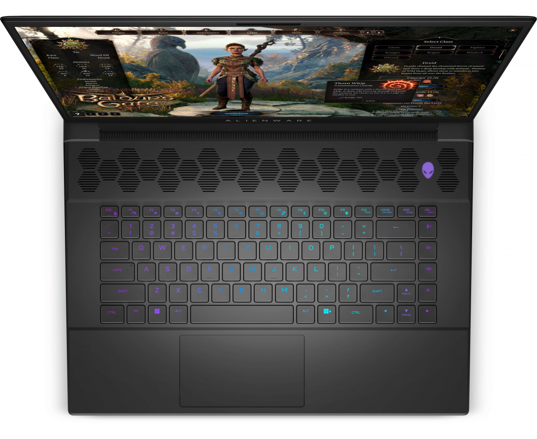 Alienware M16 R1 Intel, CPU: Core i7-13700H, RAM: RAM 16 GB, Ổ cứng: SSD 1TB, Độ phân giải : Quad HD+, Card đồ họa: NVIDIA GeForce RTX 4060, Màu sắc: Dark Metallic Moon - hình số , 11 image