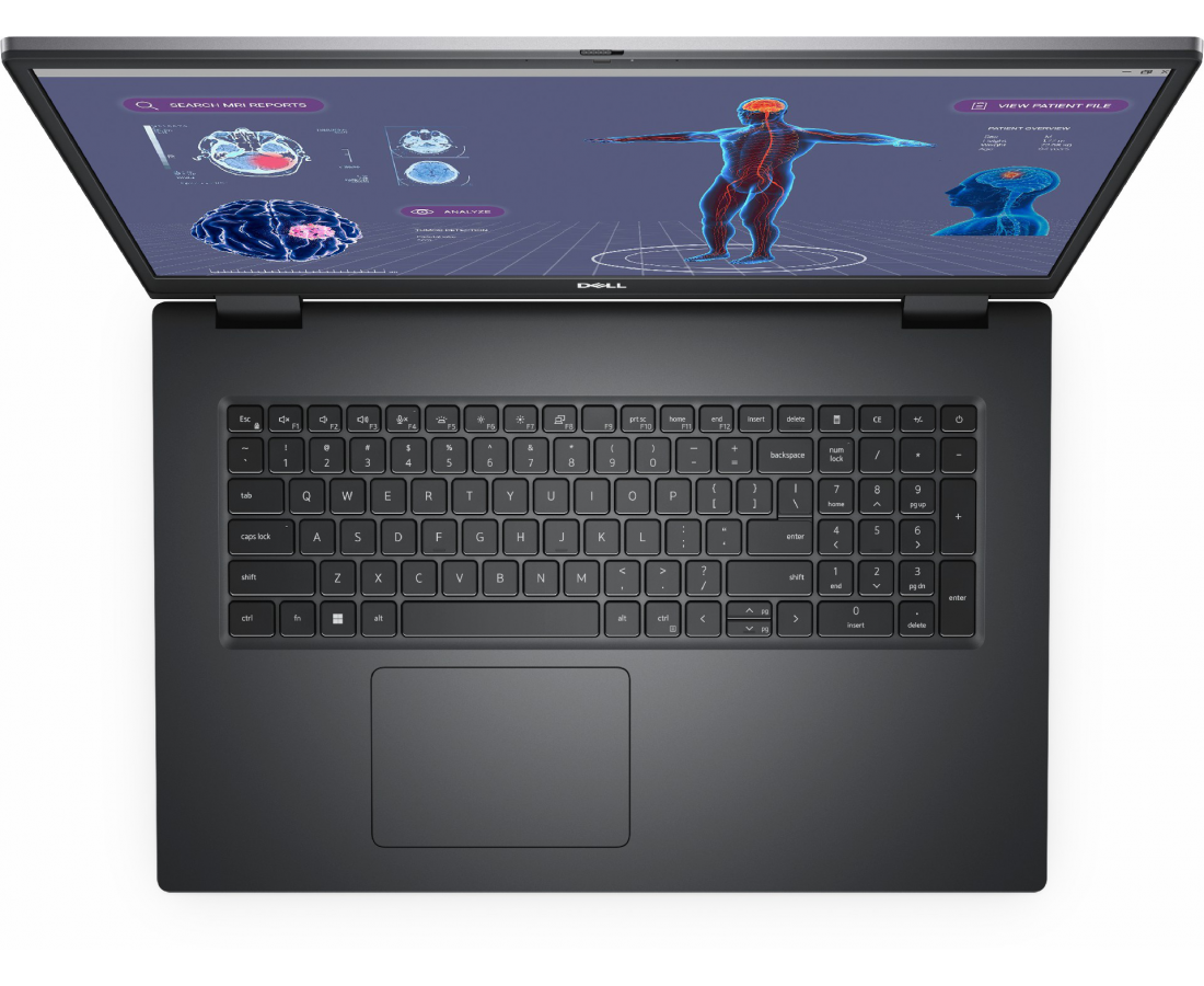 Dell Precision 7780, CPU: Core i7 - 13850HX, RAM: 32GB, Ổ cứng: SSD M.2 512GB, Độ phân giải: FHD, Card đồ họa: NVIDIA RTX 3500 Ada, Màu sắc: Grey - hình số , 3 image