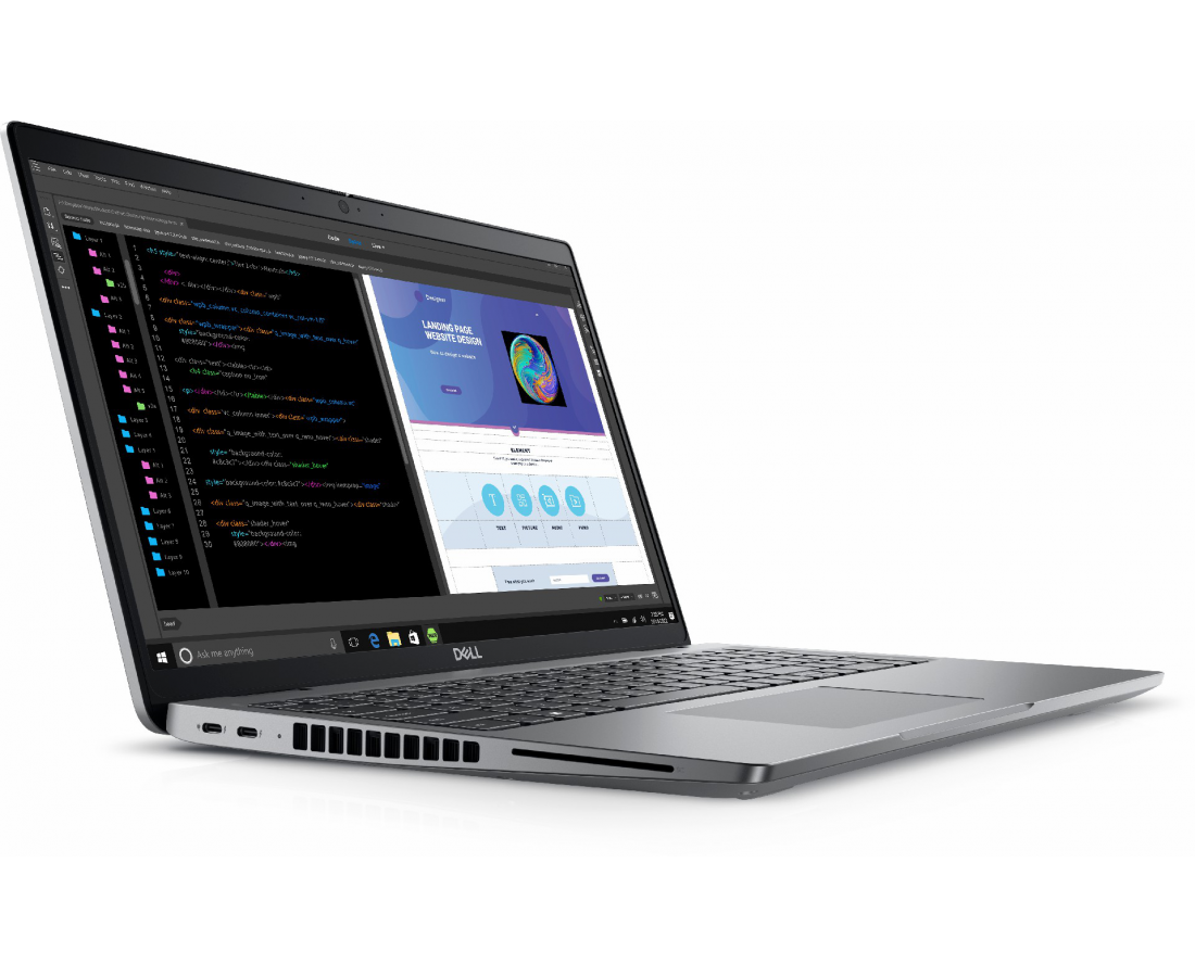 Dell Precision 3580, CPU: Core i7 - 1360P, RAM: RAM 16GB, Ổ cứng: SSD 512GB, Độ phân giải: FHD, Card đồ họa: NVIDIA RTX A500, Màu sắc: Dark Gray - hình số , 2 image