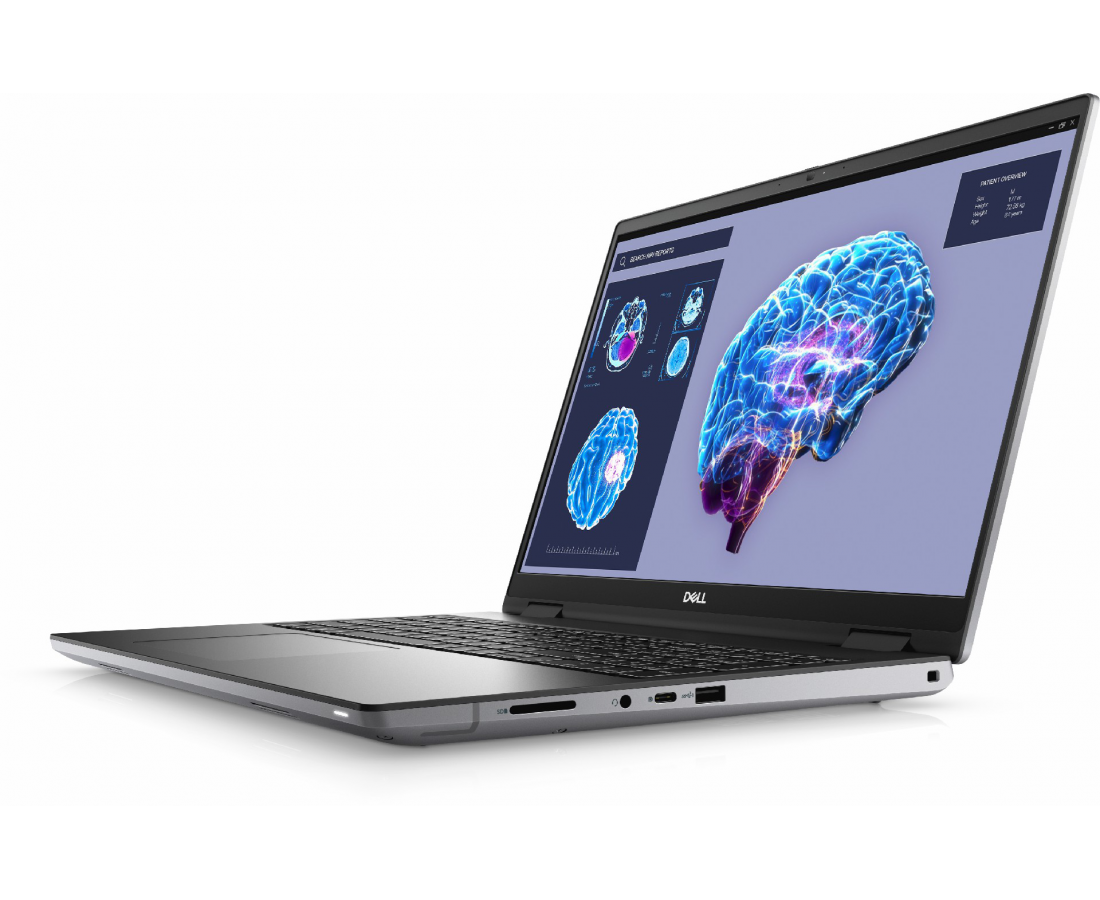 Dell Precision 7680, CPU: Core i9 - 13950HX, RAM: 64GB, Ổ cứng: SSD M.2 1TB, Độ phân giải: FHD+, Card đồ họa: NVIDIA RTX 4000 Ada, Màu sắc: Grey - hình số , 3 image