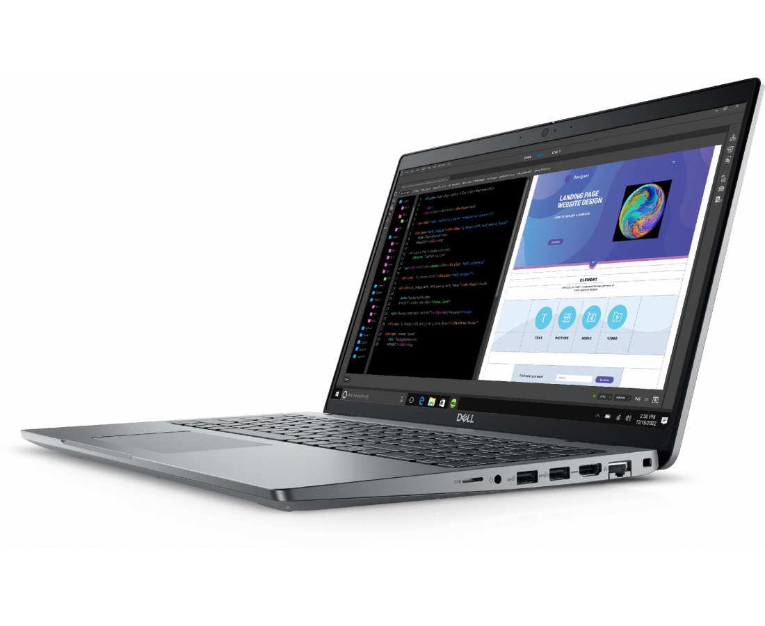 Dell Precision 3580, CPU: Core i7 - 1360P, RAM: RAM 16GB, Ổ cứng: SSD 512GB, Độ phân giải: FHD, Card đồ họa: NVIDIA RTX A500, Màu sắc: Dark Gray - hình số , 3 image