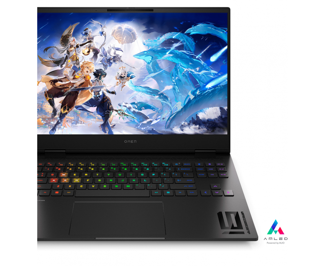 HP Omen Transcend 16, CPU: Core i9 13900HX, RAM: RAM 16 GB, Ổ cứng: SSD 512GB, Độ phân giải : Quad HD+, Card đồ họa: NVIDIA GeForce RTX 4070, Màu sắc: Shadow Black​ - hình số , 5 image