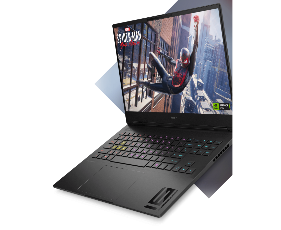 HP Omen 16 2023, CPU: Core i9 13900HX, RAM: RAM 16 GB, Ổ cứng: SSD 512GB, Độ phân giải : Quad HD, Card đồ họa: NVIDIA GeForce RTX 4080, Màu sắc: Shadow Black​ - hình số , 4 image