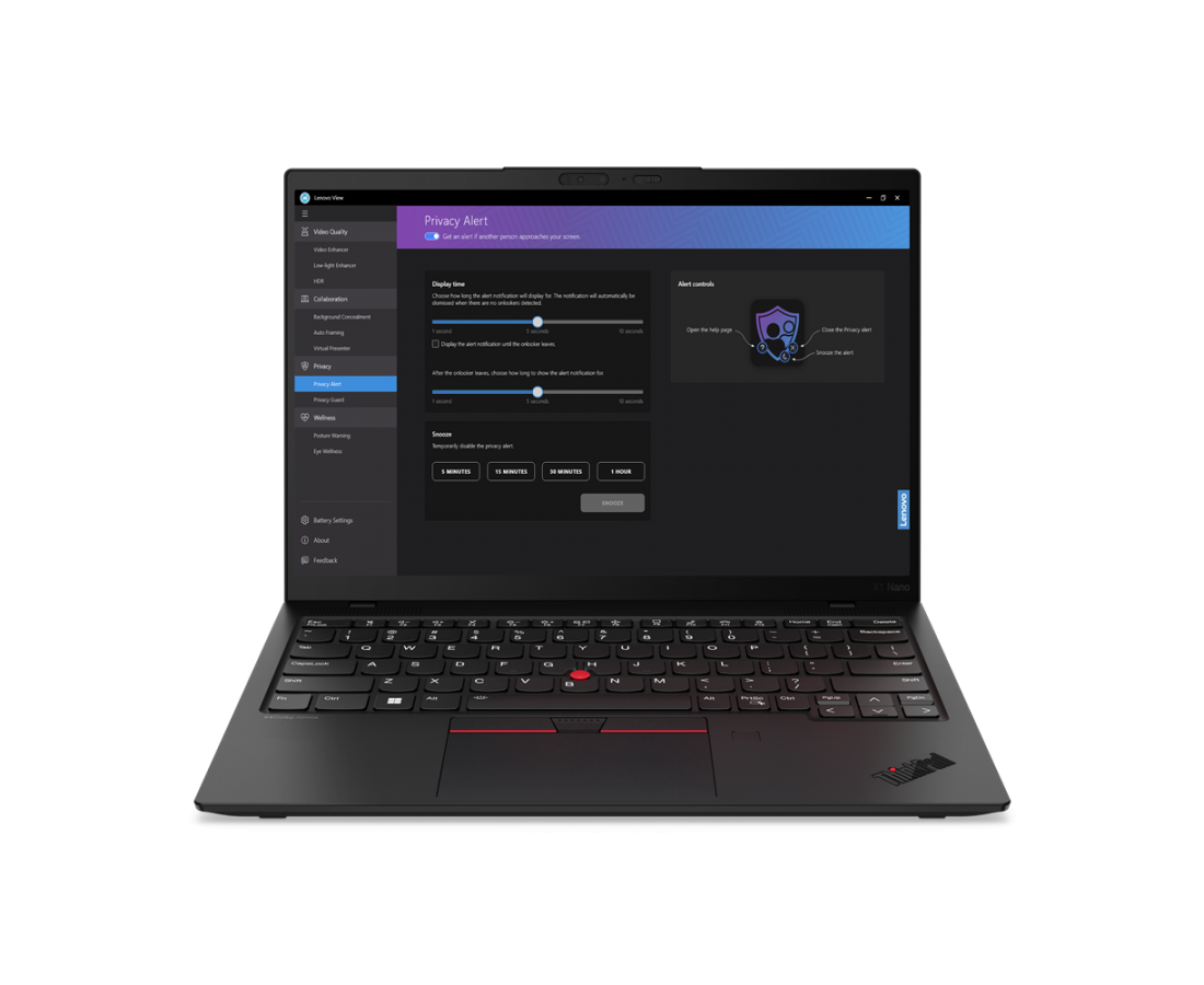 Lenovo ThinkPad X1 Nano Gen 3, CPU: Core i5 - 1340P, RAM: 16 GB, Ổ cứng: SSD M.2 512GB, Độ phân giải : Quad HD+, Card đồ họa: Intel Iris Xe Graphics, Màu sắc: Black - hình số , 4 image