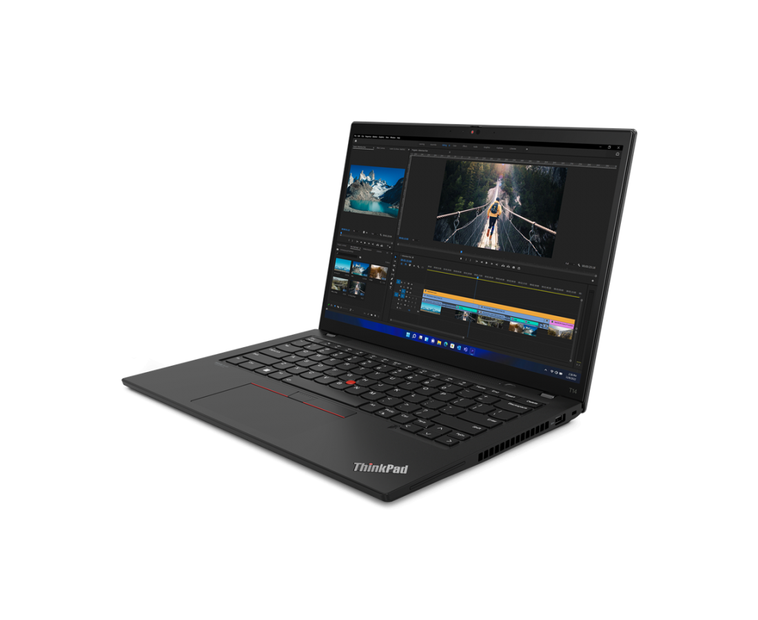 Lenovo Thinkpad T14 Gen 3, CPU: Core i7 - 1260P, RAM: 16 GB, Ổ cứng: SSD M.2 512GB, Độ phân giải: FHD+, Card đồ họa: Intel Iris Xe Graphics, Màu sắc: Thunder Black - hình số , 4 image