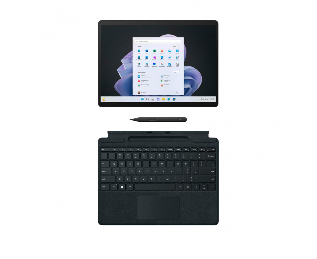 Microsoft Surface Pro 9, CPU: Core i5 - 1235U, RAM: 8GB, Ổ cứng: SSD M.2 256GB, Độ phân giải: 2.8K (2880 x 1920), Card đồ họa: Intel Iris Xe Graphics, Màu sắc: Graphite - hình số , 6 image