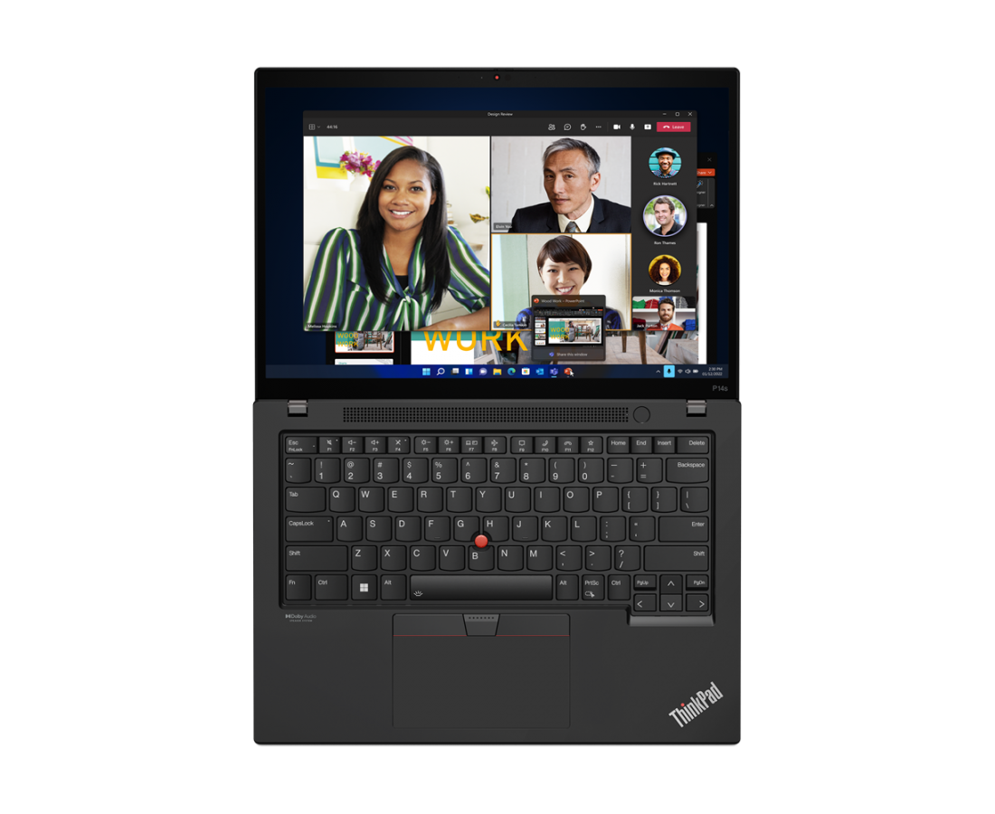 Lenovo Thinkpad P14s Gen 4, CPU: Core i7 - 1370P, RAM: 16 GB, Ổ cứng: SSD M.2 512GB, Độ phân giải: FHD, Card đồ họa: Intel Iris Xe Graphics, Màu sắc: Black - hình số , 4 image