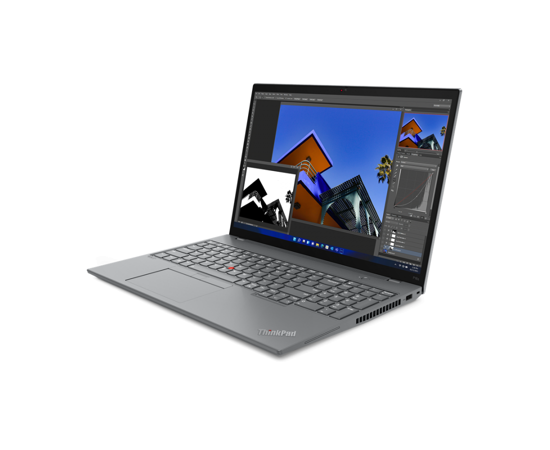 Lenovo ThinkPad P16s Gen 2, CPU: Core i7 - 1360P, RAM: RAM 16 GB, Ổ cứng: SSD M.2 512GB, Độ phân giải: FHD+, Card đồ họa: NVIDIA RTX A500, Màu sắc: Storm Grey - hình số , 2 image
