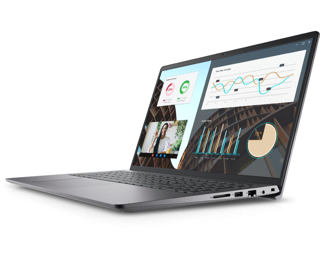 Dell Vostro 3530, CPU: Core i5 - 1335U, RAM: RAM 16GB, Ổ cứng: SSD 512GB, Độ phân giải: FHD, Card đồ họa: Intel Iris Xe Graphics, Màu sắc: Titan Gray - hình số , 4 image