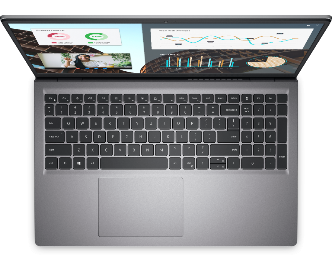 Dell Vostro 3530, CPU: Core i5 - 1335U, RAM: RAM 16GB, Ổ cứng: SSD 512GB, Độ phân giải: FHD, Card đồ họa: Intel Iris Xe Graphics, Màu sắc: Titan Gray - hình số , 8 image
