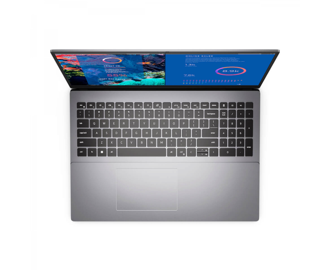 Dell Vostro 5635, CPU: Ryzen 5 - 7530U, RAM: RAM 8GB, Ổ cứng: SSD 256GB, Độ phân giải: FHD+, Card đồ họa: AMD Radeon Graphics, Màu sắc: Titan Gray - hình số , 2 image