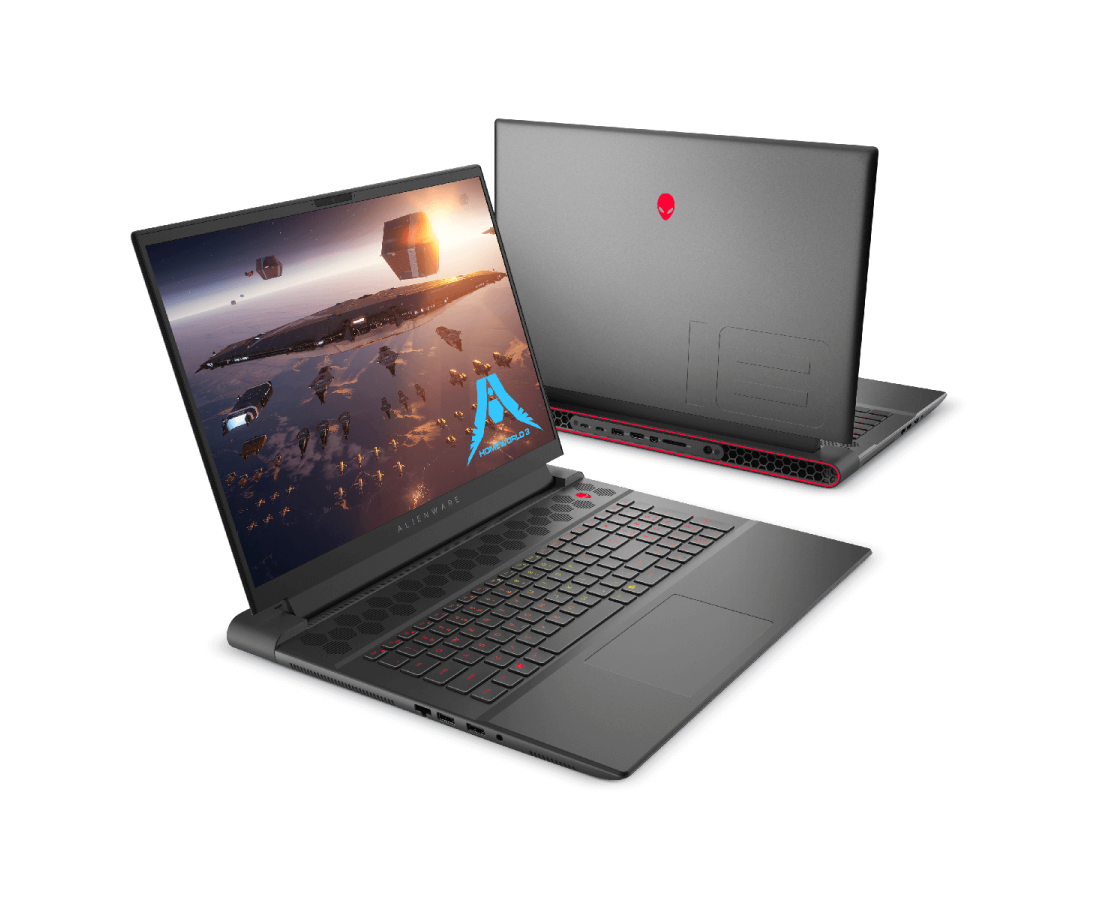 Alienware M18 R1 AMD, CPU: Ryzen 9 - 7845HX, RAM: 16GB, Ổ cứng: SSD M.2 512GB, Độ phân giải: FHD+, Card đồ họa: NVIDIA GeForce RTX 4070, Màu sắc: Dark Metallic Moon - hình số , 9 image