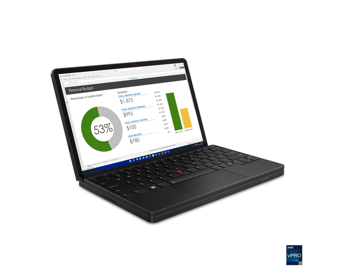 Lenovo ThinkPad X1 Fold 16 Gen 1, CPU: Core i7 - 1250U, RAM: RAM 16 GB, Ổ cứng: SSD M.2 512GB, Độ phân giải: 2K+, Card đồ họa: Intel Iris Xe Graphics, Màu sắc: Black - hình số , 3 image
