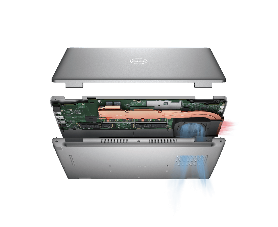Dell Precision 3571, CPU: Core i7 - 12800H, RAM: RAM 16GB, Ổ cứng: SSD 512GB, Độ phân giải: FHD, Card đồ họa: NVIDIA RTX A1000, Màu sắc: Dark Gray - hình số , 7 image
