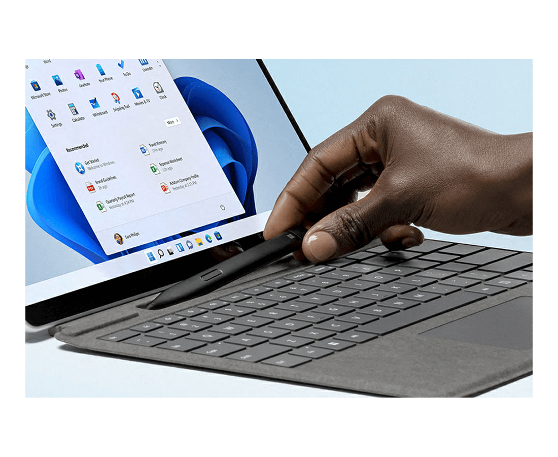 Surface Slim Pen 2 và Signature Keyboard cho Pro X, Pro 8 và Pro 9, Màu sắc: Poppy Red Alcantara Material - hình số , 5 image
