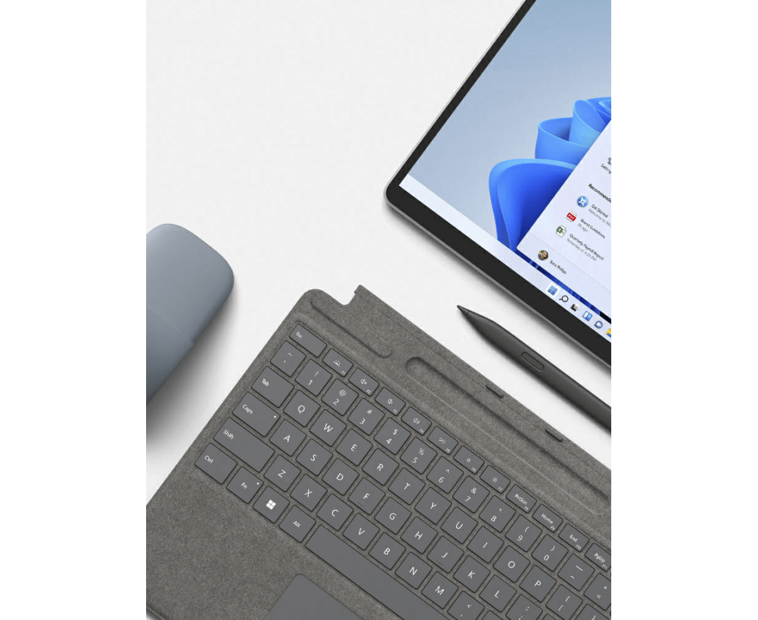 Surface Slim Pen 2 và Signature Keyboard cho Pro X, Pro 8 và Pro 9, Màu sắc: Poppy Red Alcantara Material - hình số , 6 image