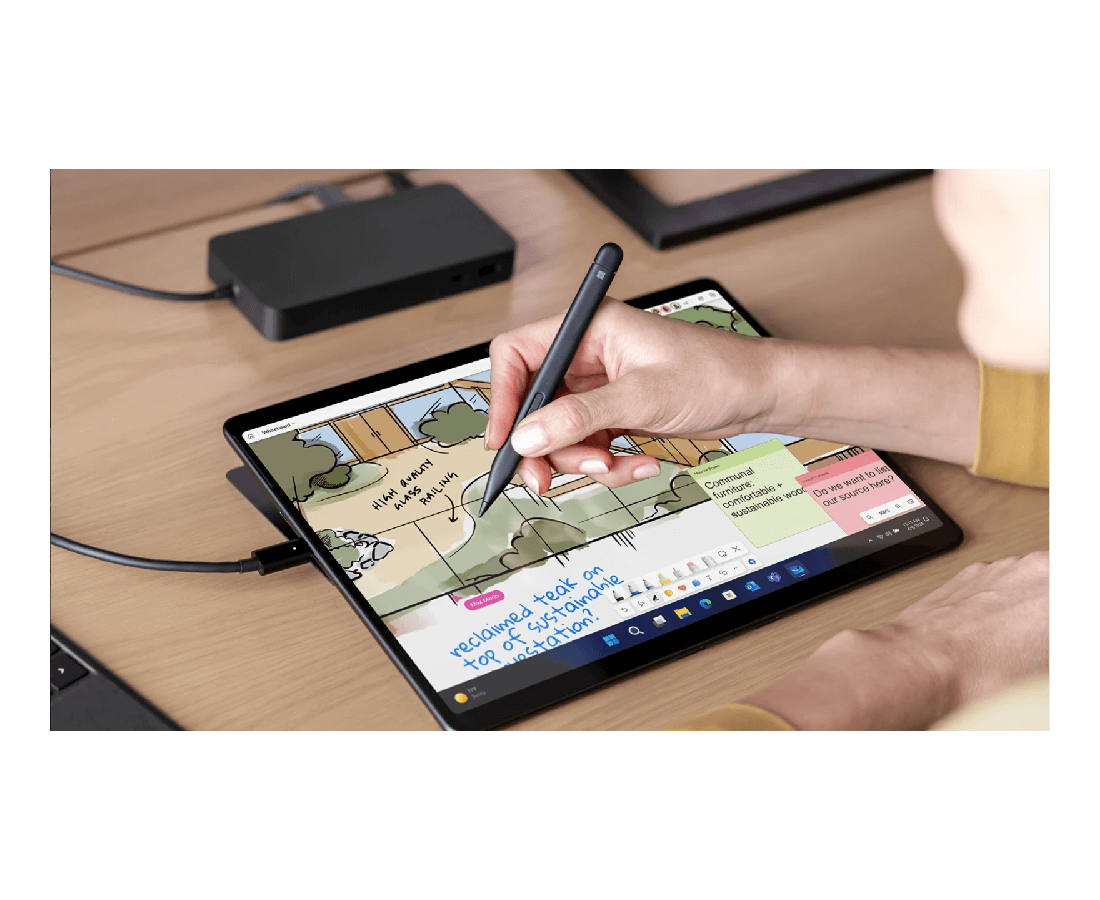 Microsoft Surface Pro 10, CPU: Core Ultra 7 - 165U, RAM: 16 GB, Ổ cứng: SSD M.2 512GB, Độ phân giải : Quad HD+, Card đồ họa: Intel Graphic, Màu sắc: Graphite - hình số , 6 image