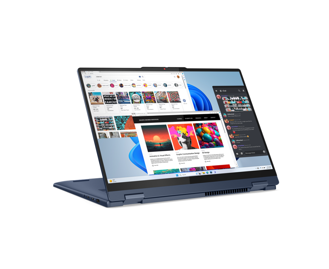 Lenovo IdeaPad 5 2 in 1 16IRU9, CPU: Core 7 150U, RAM: RAM 16 GB, Ổ cứng: SSD 1TB, Độ phân giải : Full HD+ Touch, Card đồ họa: Intel Graphic, Màu sắc: Cosmic Blue - hình số , 2 image