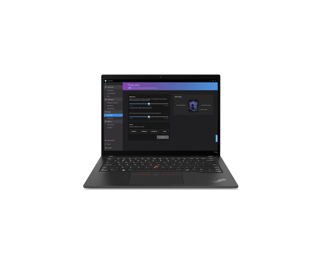 Lenovo Thinkpad T14s Gen 4, CPU: Ryzen 7 - 7840U, RAM: RAM 16 GB, Ổ cứng: SSD M.2 512GB, Độ phân giải: FHD+, Card đồ họa: AMD Radeon 780M Graphics, Màu sắc: Deep Black - hình số , 2 image