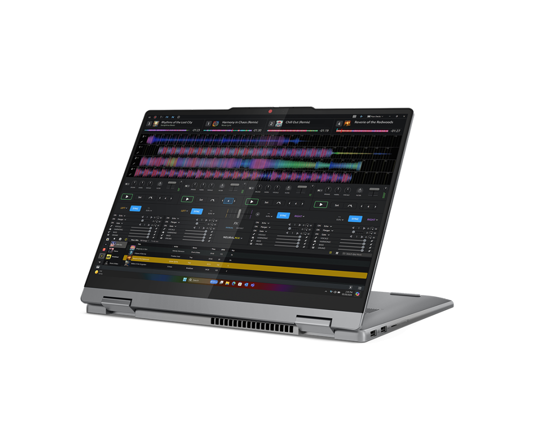 Lenovo IdeaPad 5 2 in 1 14Q8X9, CPU: X1P-42-100, RAM: RAM 16 GB, Ổ cứng: SSD 1TB, Độ phân giải : Full HD+, Card đồ họa: Qualcomm Adreno, Hệ điều hành: Windows 11 Home, Màu sắc: Luna Grey - hình số , 5 image