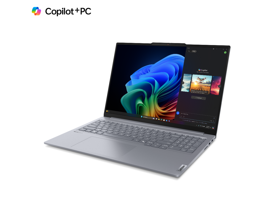 Lenovo ThinkBook 16 G7 QOY, CPU: X1P-42-100, RAM: RAM 32 GB, Ổ cứng: SSD 1TB, Độ phân giải : Full HD+, Card đồ họa: Qualcomm Adreno, Hệ điều hành: Windows 11 Pro, Màu sắc: Luna Grey - hình số , 8 image