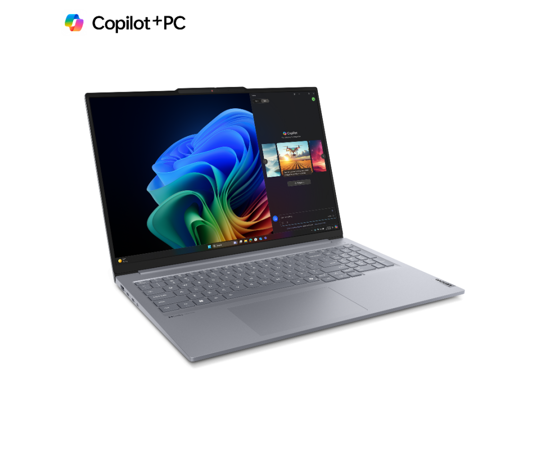 Lenovo ThinkBook 16 G7 QOY, CPU: X1P-42-100, RAM: RAM 32 GB, Ổ cứng: SSD 1TB, Độ phân giải : Full HD+, Card đồ họa: Qualcomm Adreno, Hệ điều hành: Windows 11 Pro, Màu sắc: Luna Grey - hình số , 9 image