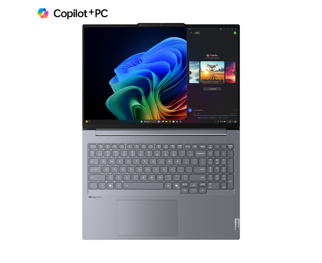 Lenovo ThinkBook 16 G7 QOY, CPU: X1P-42-100, RAM: RAM 32 GB, Ổ cứng: SSD 1TB, Độ phân giải : Full HD+, Card đồ họa: Qualcomm Adreno, Hệ điều hành: Windows 11 Pro, Màu sắc: Luna Grey - hình số , 6 image